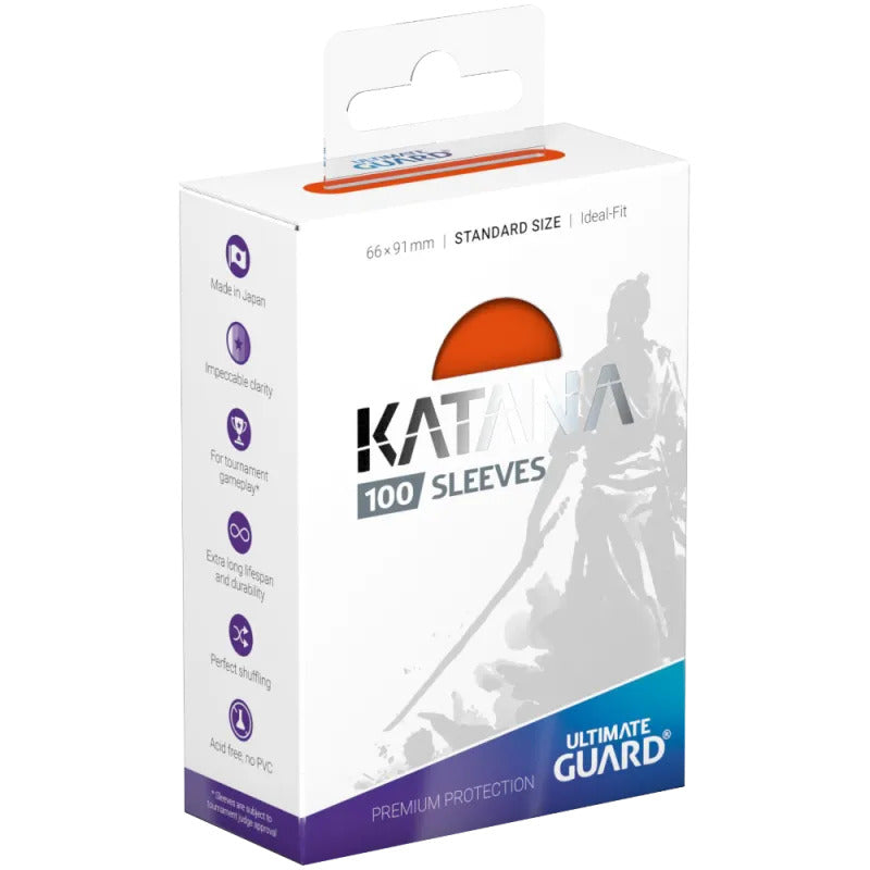 Katana Sleeves Standard Size (100-Pack) – Orange
