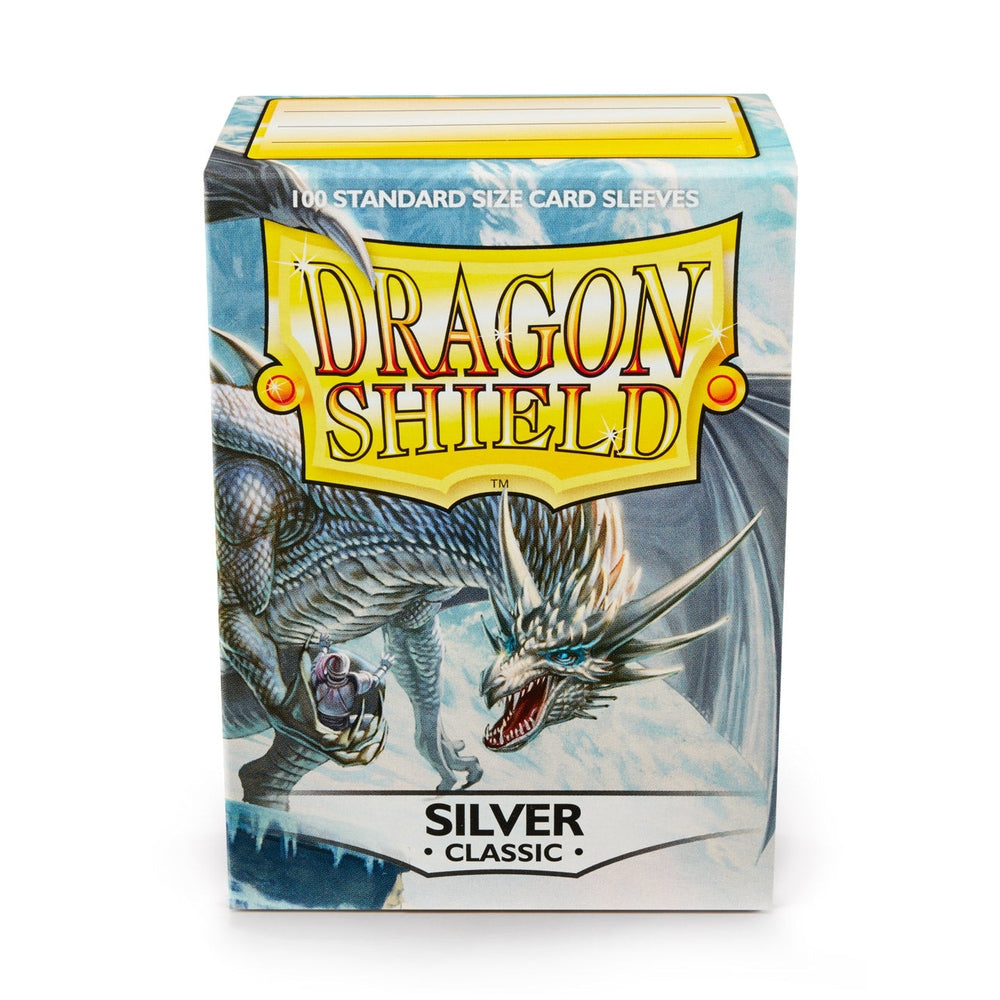 Dragon Shield – Standard Size Classic Sleeves: Silver (100-Pack)