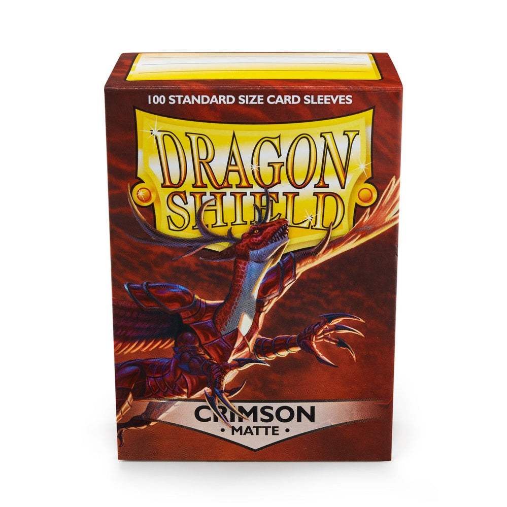 Dragon Shield – Standard Size Matte Sleeves: Crimson (100-Pack)