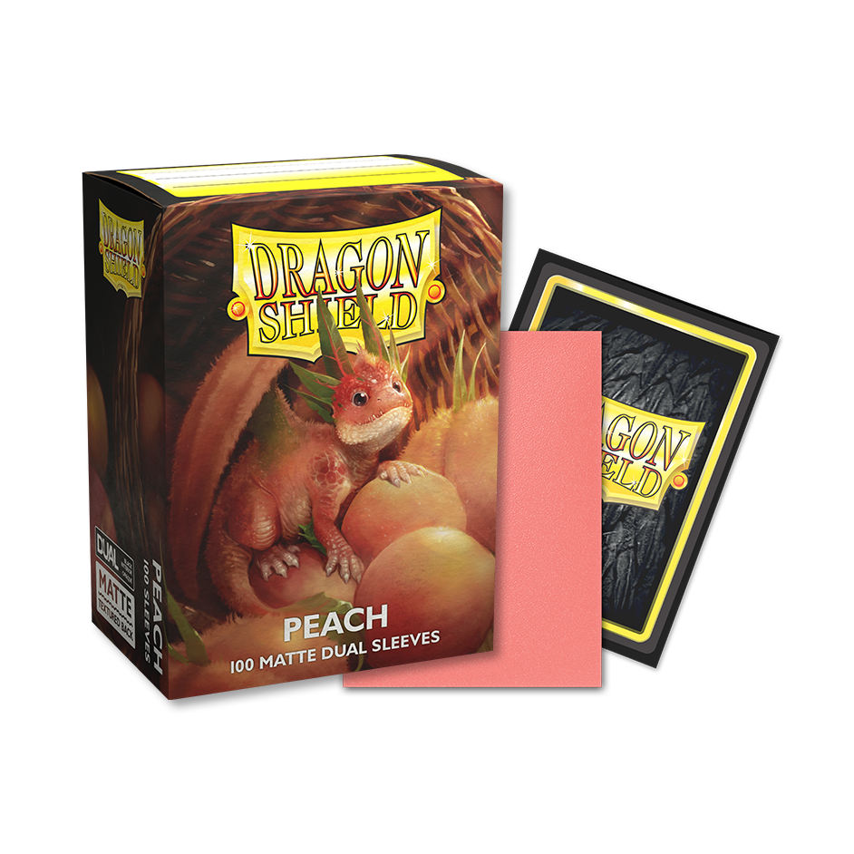 Dragon Shield – Standard Size Dual Matte Sleeves: Peach (100-Pack)