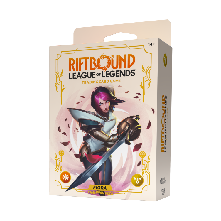 Riftbound: League of Legends TCG – Spiritforged Champion Deck: Fiora Display (4 Decks) – EN