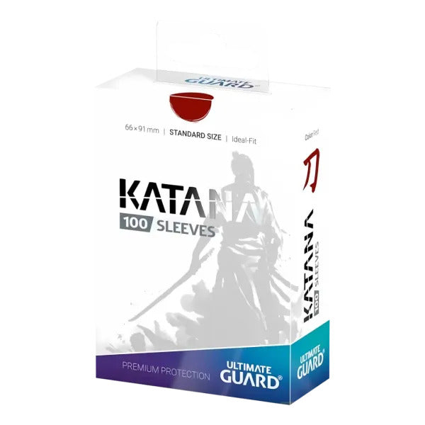 Ultimate Guard – Katana Sleeves Standard Size (100-Pack) – Red