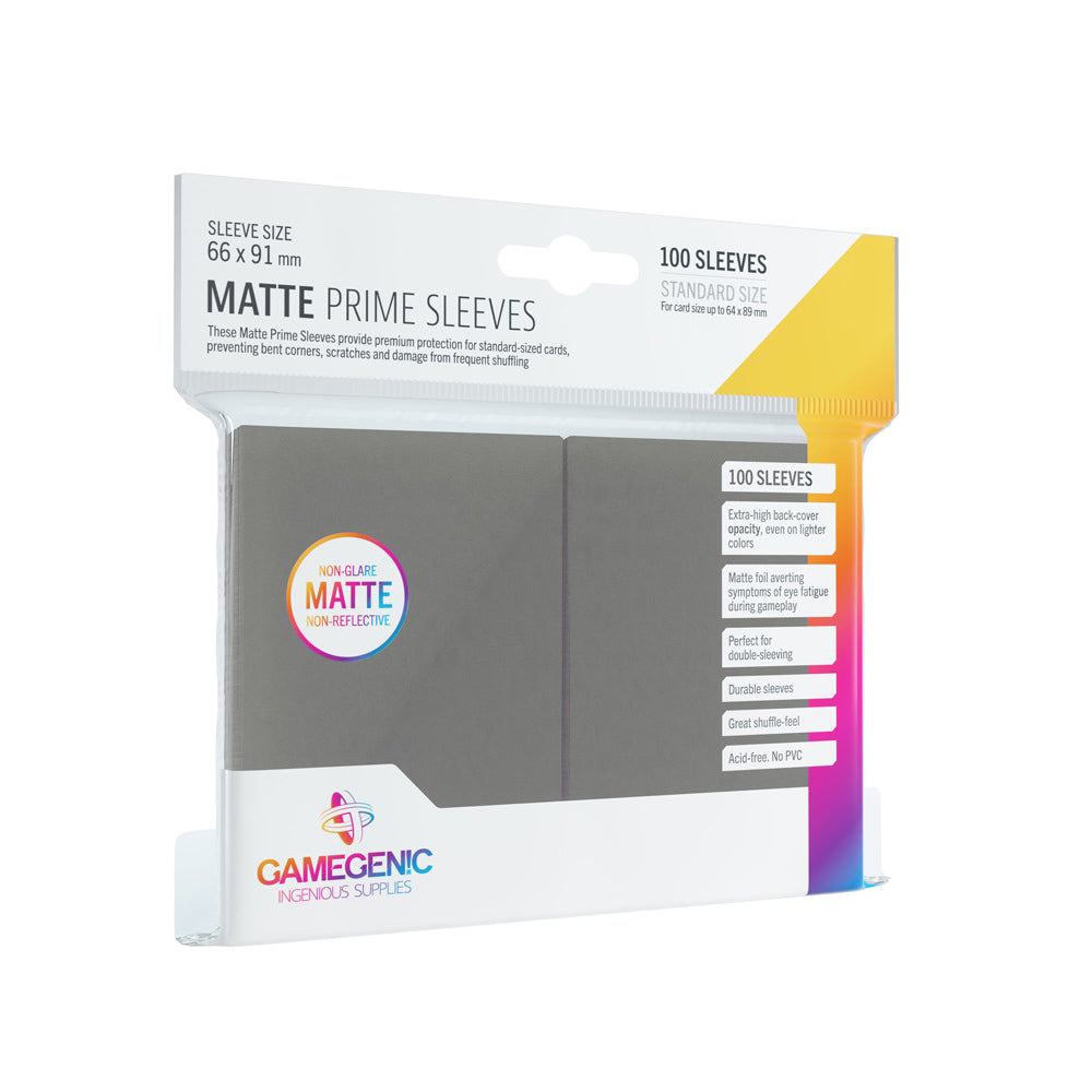 Gamegenic - Prime Sleeves - Grey (100 PCS)