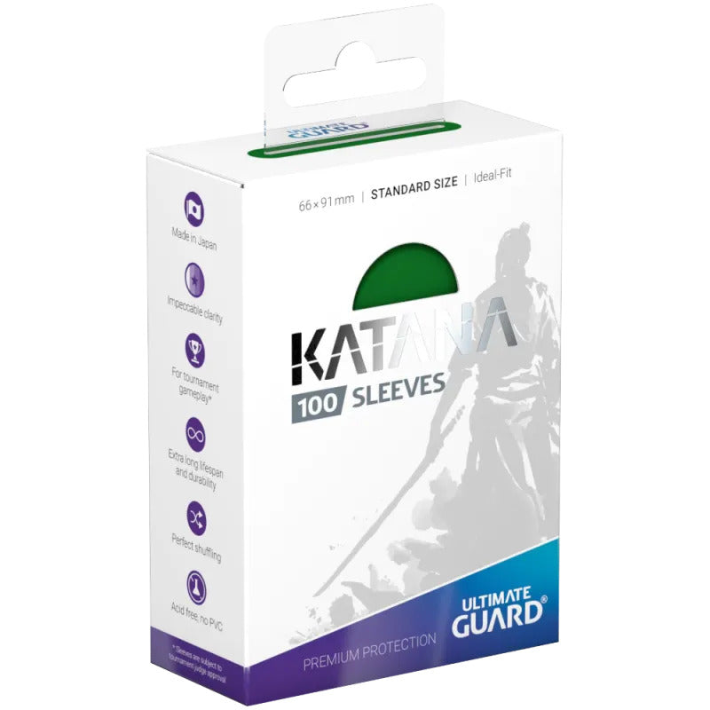 Katana Sleeves Standard Size (100-Pack) – Green