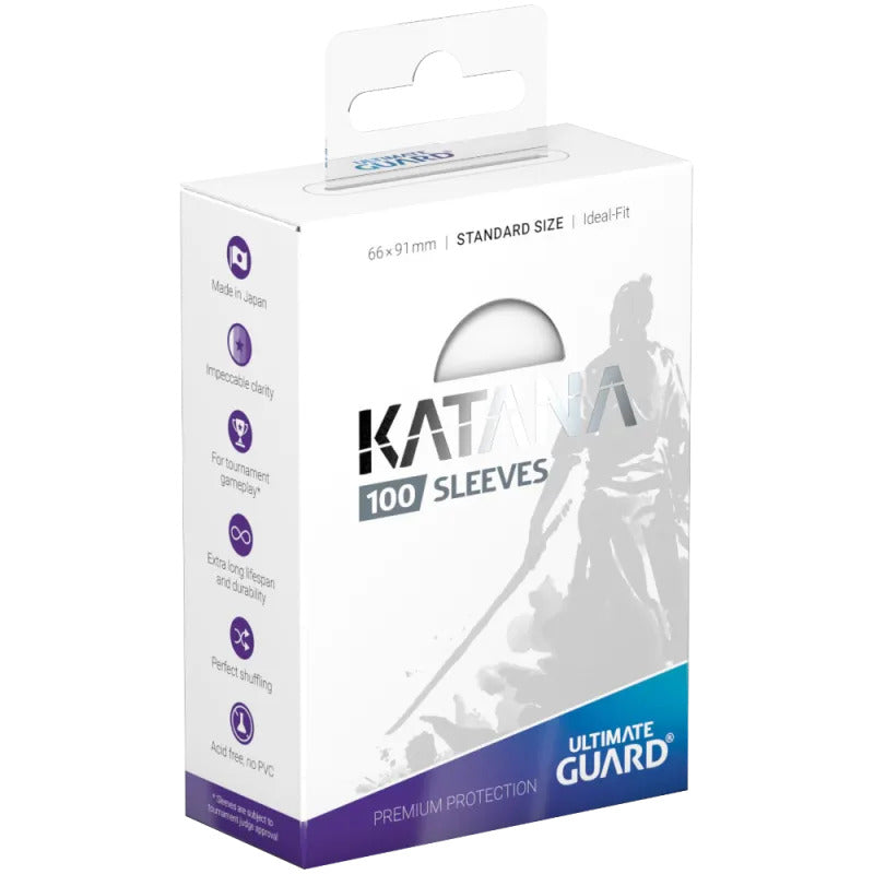 Katana Sleeves Standard Size (100-Pack) – White