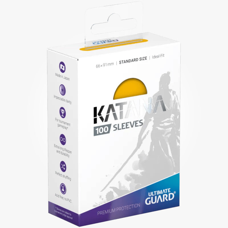 Ultimate Guard – Katana Sleeves Standard Size (100-Pack) – Yellow