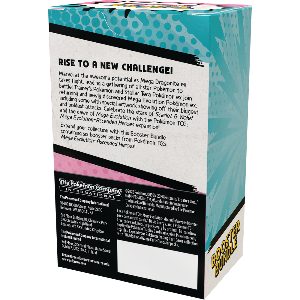 Pokémon TCG: Mega Evolution – Ascended Heroes – Booster Bundle