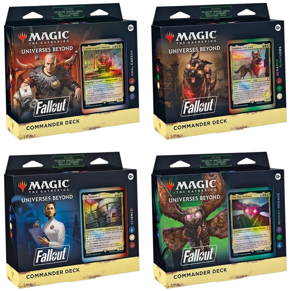 Magic: The Gathering® | Fallout® Commander Deck Display (4 Decks) EN
