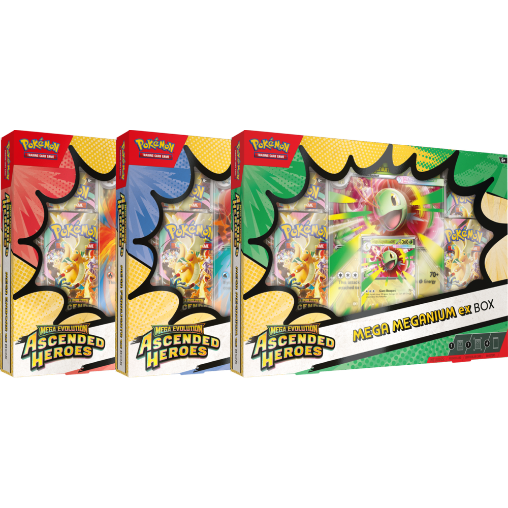 Pokémon TCG: Mega Evolution – Ascended Heroes – Mega ex Box Display