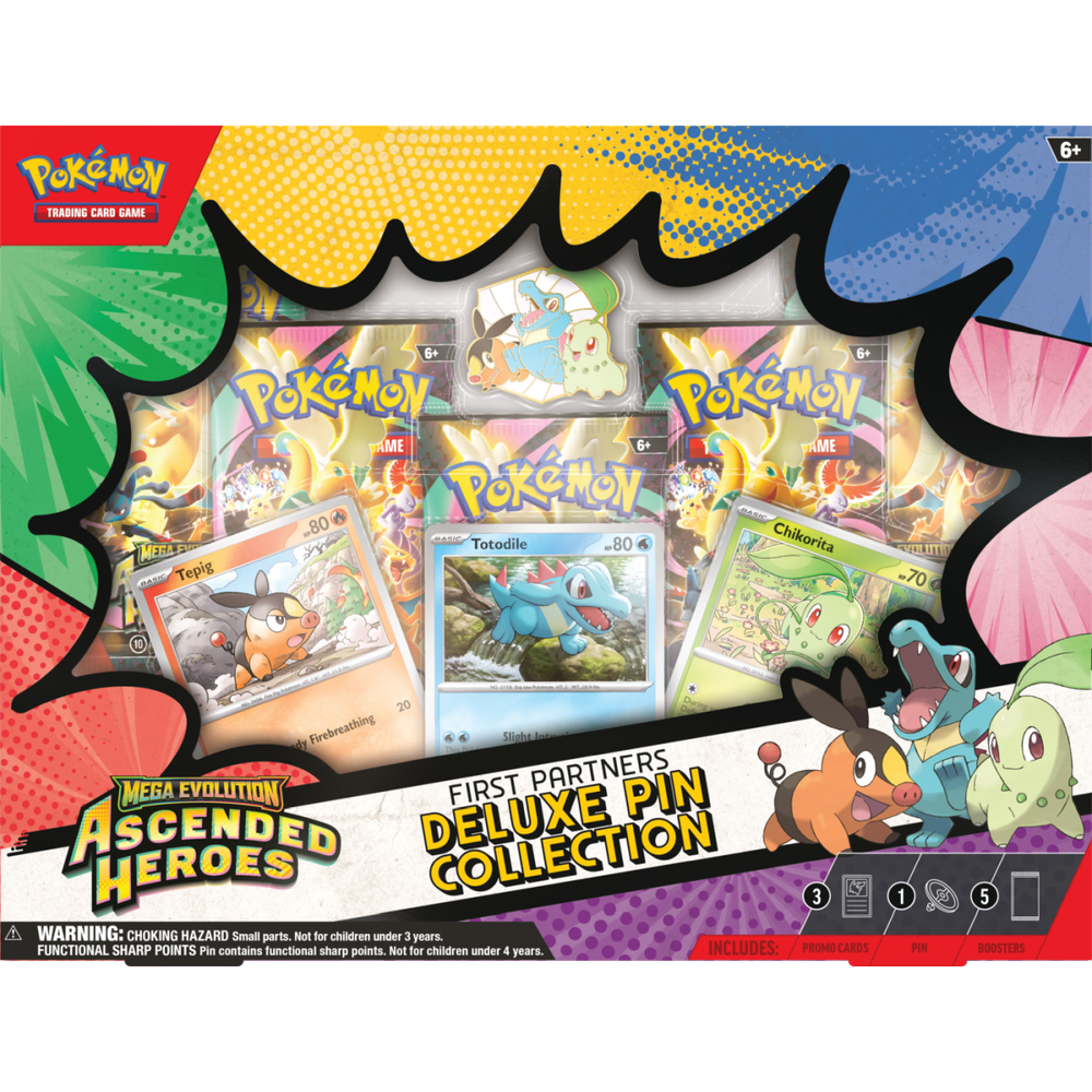 Pokémon TCG: Mega Evolution – Ascended Heroes – Deluxe Pin Collection – First Partners