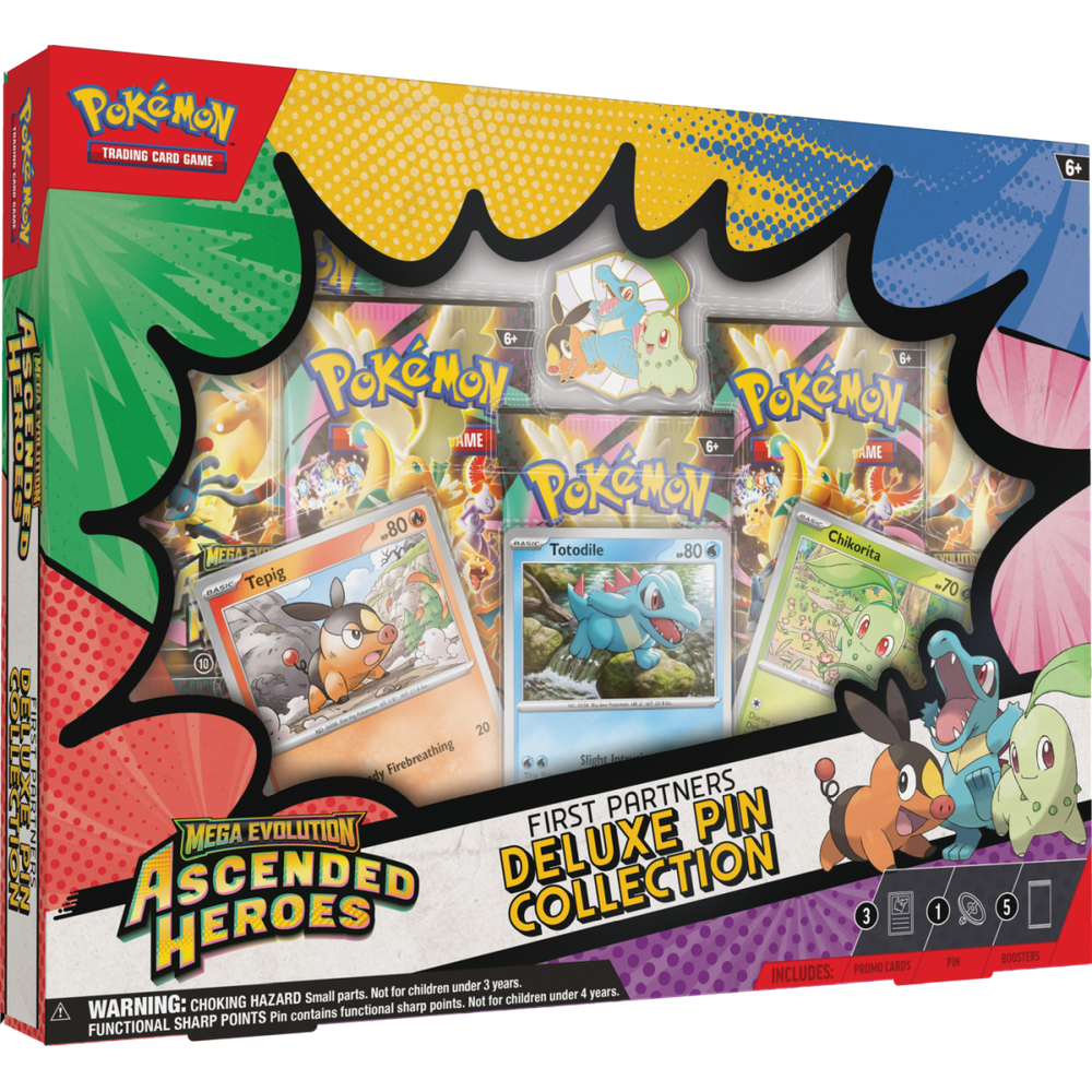 Pokémon TCG: Mega Evolution – Ascended Heroes – Deluxe Pin Collection – First Partners