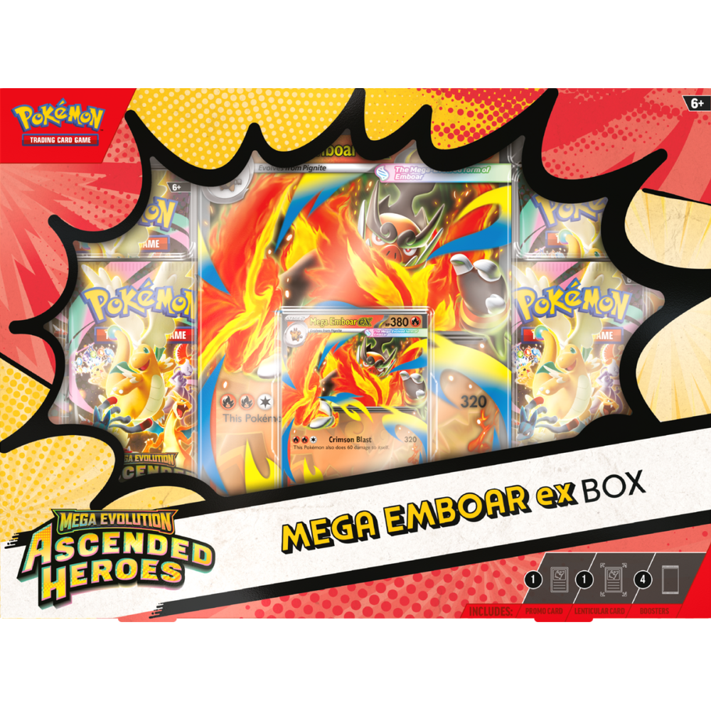 Pokémon TCG: Mega Evolution – Ascended Heroes – Mega ex Box Display