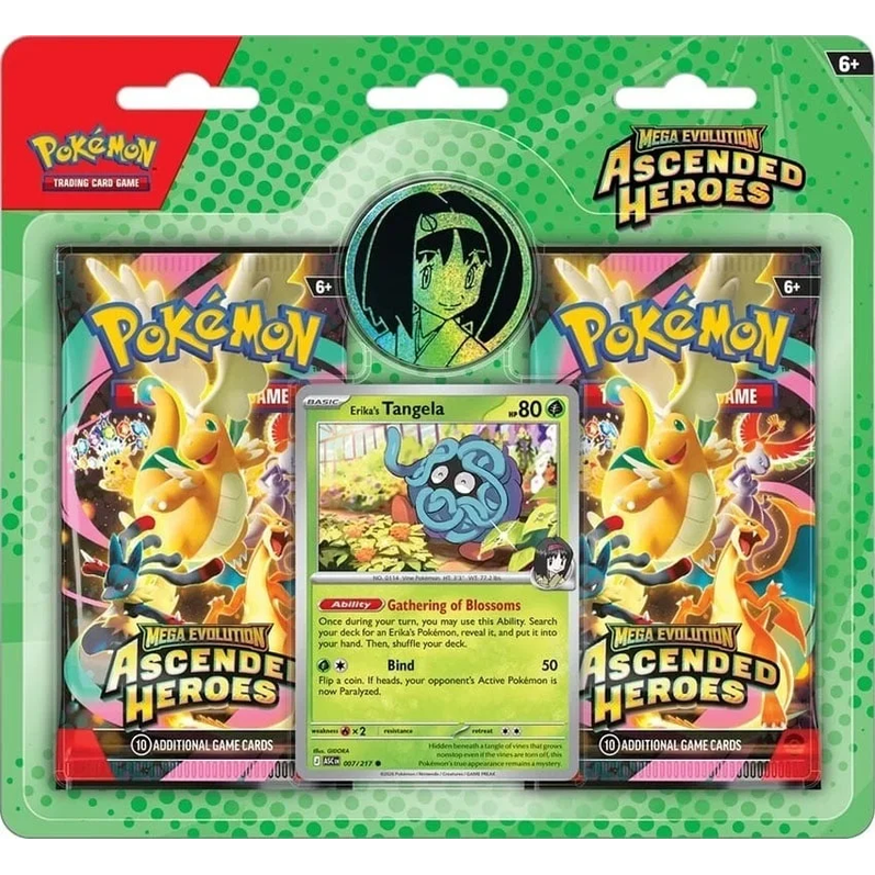 Pokémon TCG: Mega Evolution – Ascended Heroes – Trainer’s 2-Pack Blister Display
