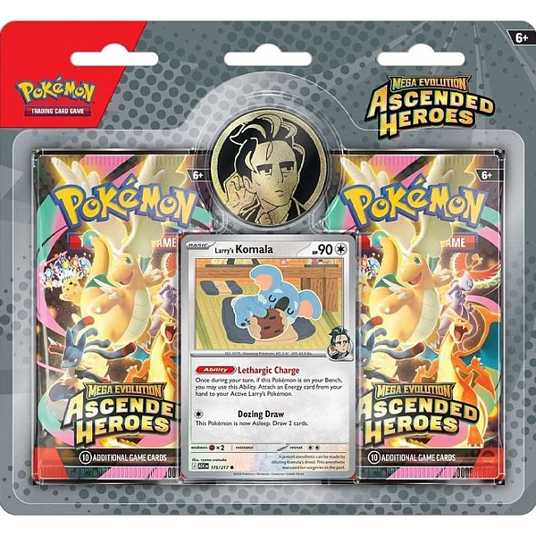 Pokémon TCG: Mega Evolution – Ascended Heroes – Trainer’s 2-Pack Blister Display