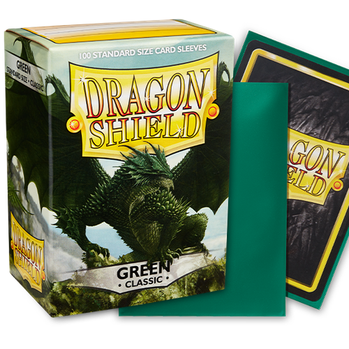 Dragon Shield – Standard Size Classic Sleeves: Green (100-Pack)