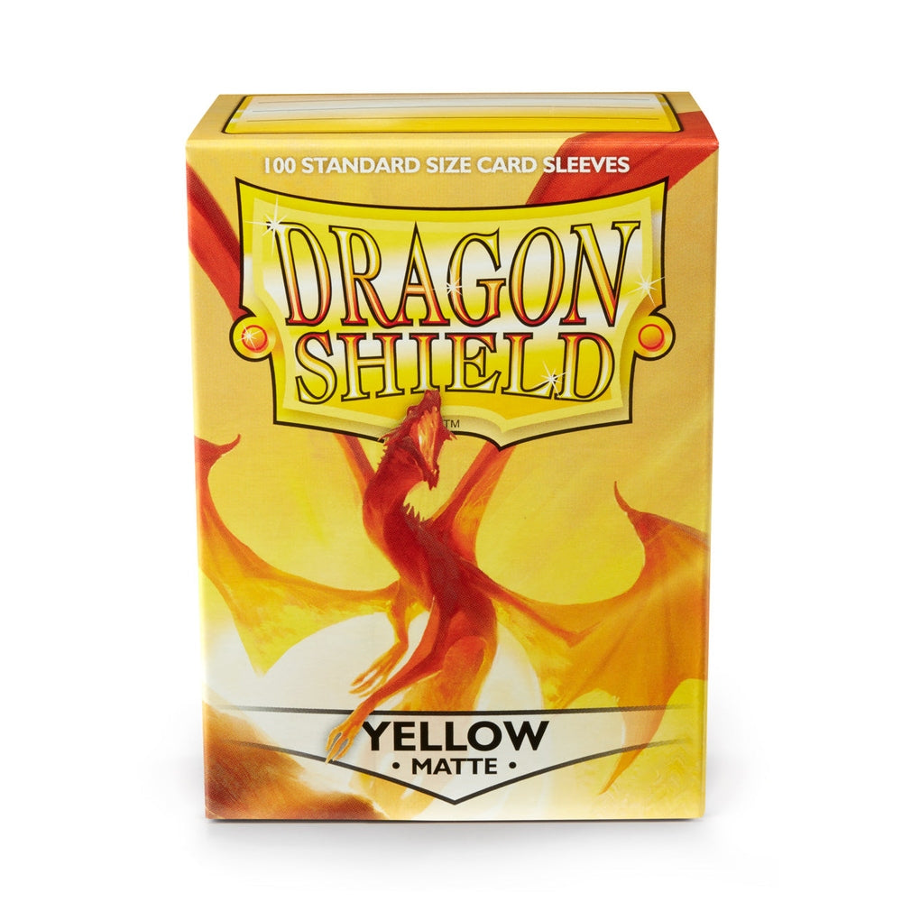 Dragon Shield – Standard Size Matte Sleeves: Yellow (100-Pack)