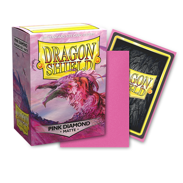 Dragon Shield – Standard Size Matte Sleeves: Pink Diamond (100-Pack)