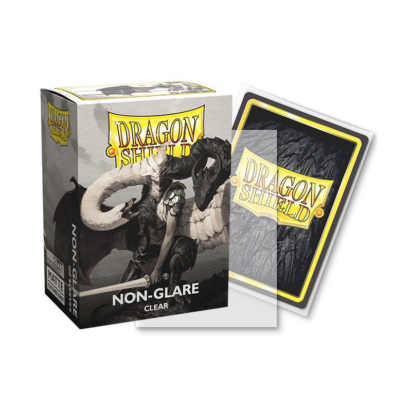 Dragon Shield – Standard Size Non-Glare Clear V2 [Matte] Sleeves (100-Pack)