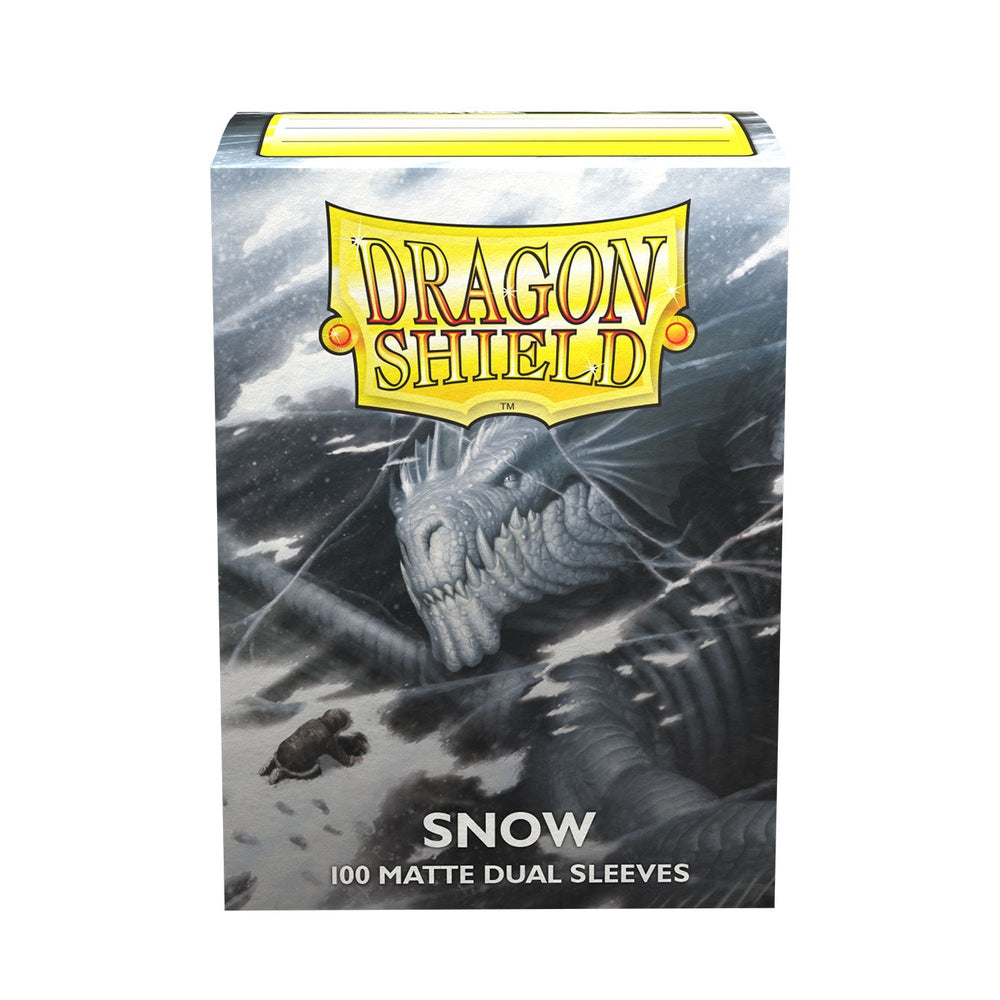 Dragon Shield – Standard Size Dual Matte Sleeves: Snow (100-Pack)