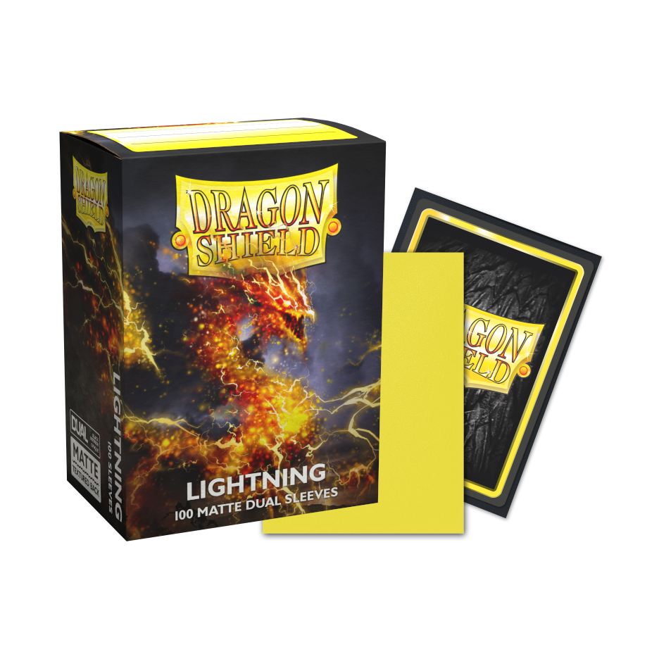Dragon Shield – Standard Size Dual Matte Sleeves: Lightning (100-Pack)