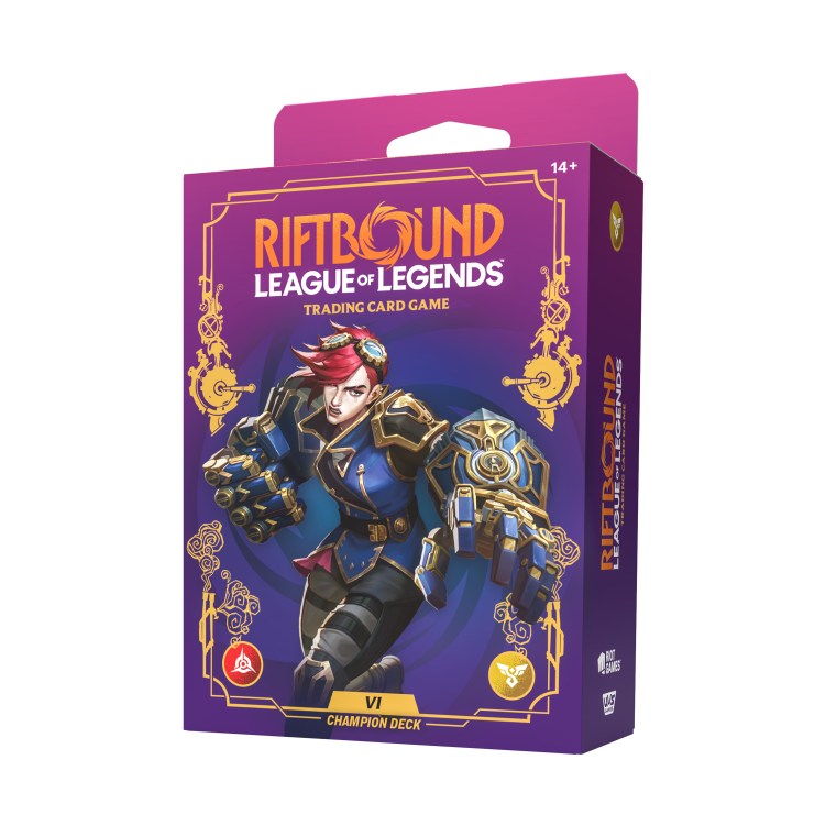 Riftbound: League of Legends TCG – Unleashed Champion Deck: Vi Display (4 Decks) – EN