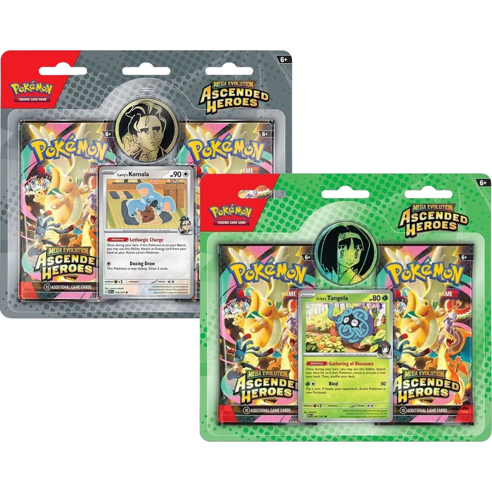 Pokémon TCG: Mega Evolution – Ascended Heroes – Trainer’s 2-Pack Blister Display