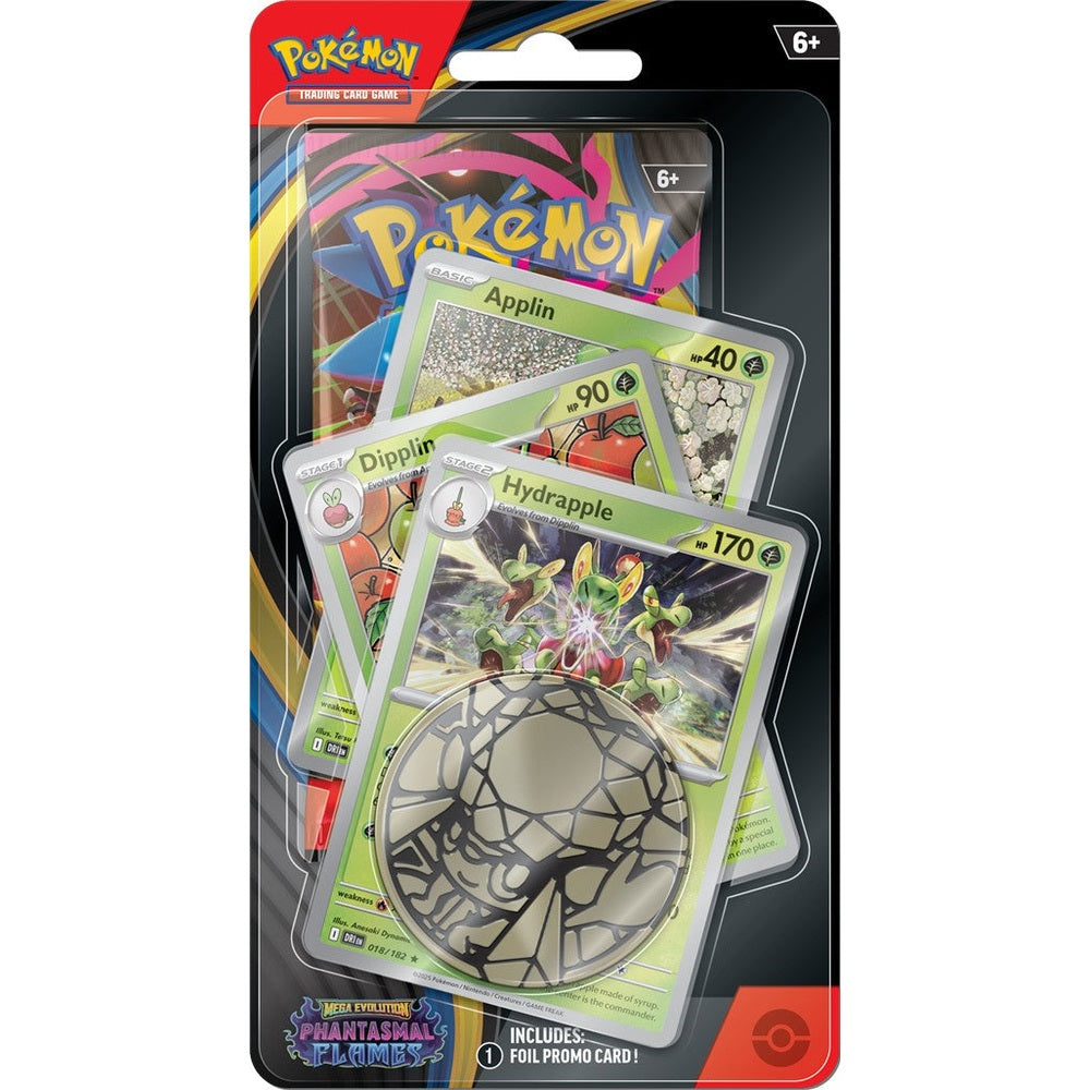 Pokémon TCG: Mega Evolution – Phantasmal Flames – Premium Checklane Blister Display