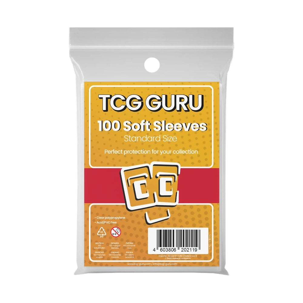 TCG Guru® Soft Trading Card Penny Sleeves (100-Pack)