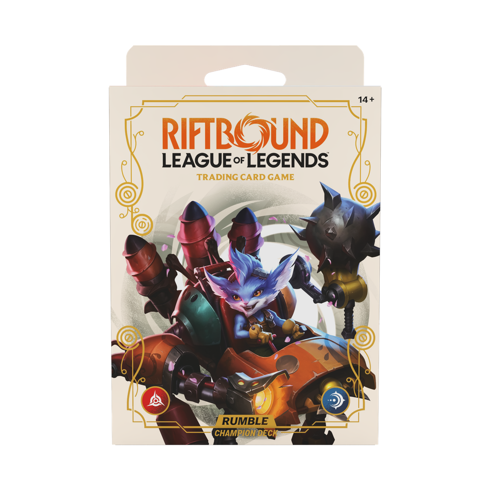 Riftbound: League of Legends TCG – Spiritforged Champion Deck: Rumble Display (4 Decks) – EN