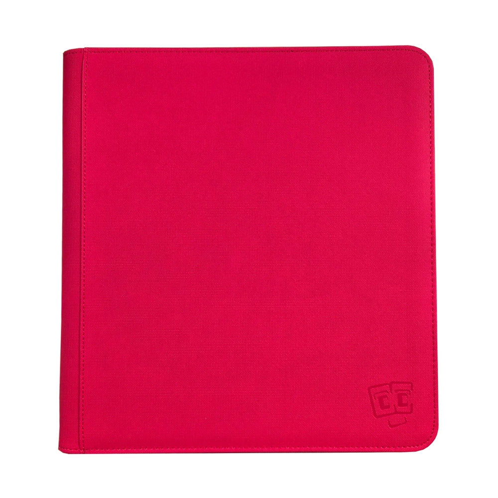 TCG Guru® 12-Pocket Binder Xenon - Red (Zippered)