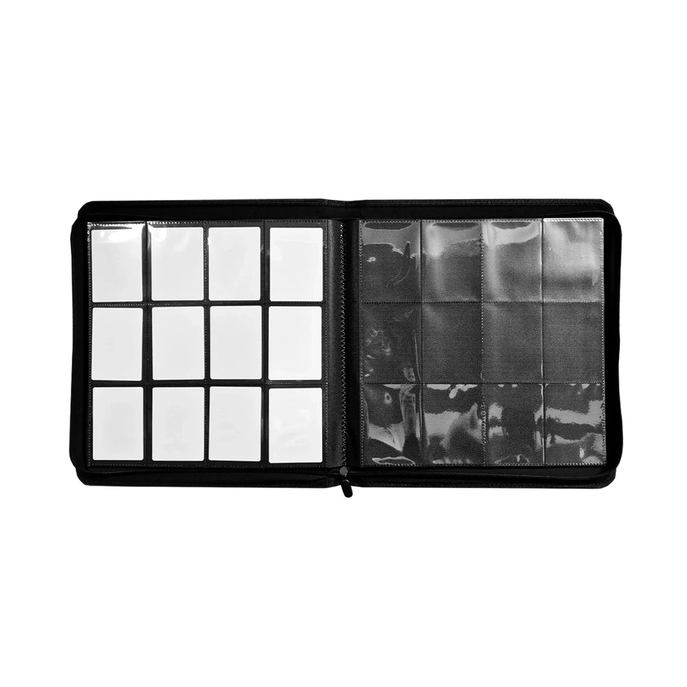 TCG Guru® 12-Pocket Binder Xenon - Red (Zippered)