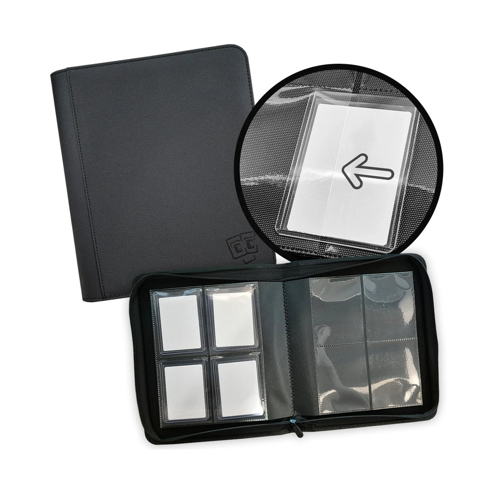 TCG Guru® 4-Pocket Toploader Binder (Zippered)