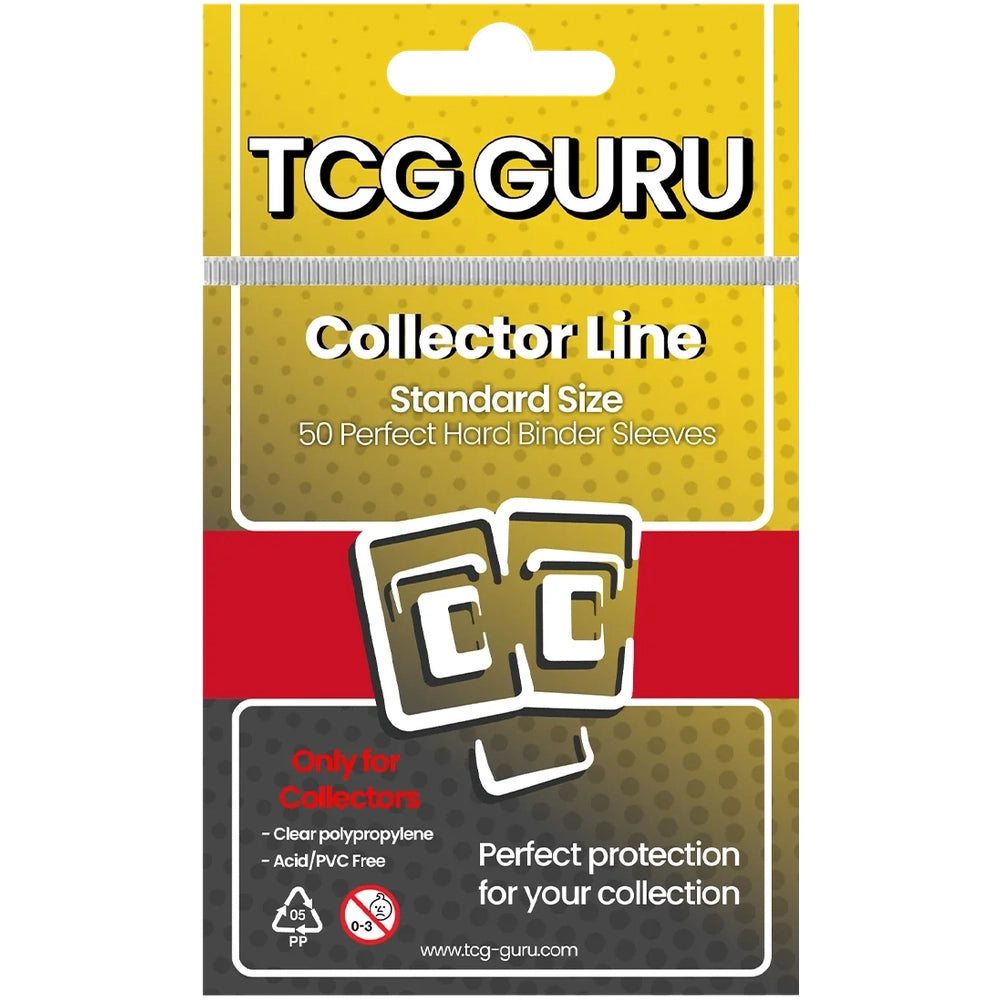 TCG Guru® – Collector Line Perfect Hard Binder Sleeves (50-Pack)
