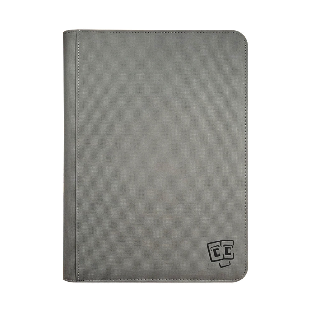 TCG Guru® 9-Pocket Binder Xenon - Gray (Zippered)
