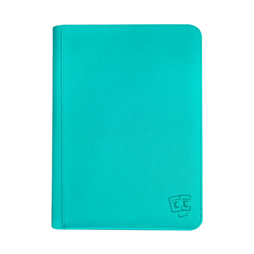 TCG Guru® 9-Pocket Binder Xenon - Turquoise (Zippered)